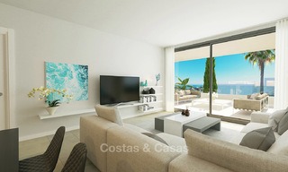 Stijlvolle nieuwe eigentijdse appartementen met zeezicht te koop, op loopafstand van het strand, Estepona, Costa del Sol 9456 