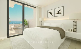 Stijlvolle nieuwe eigentijdse appartementen met zeezicht te koop, op loopafstand van het strand, Estepona, Costa del Sol 9464 