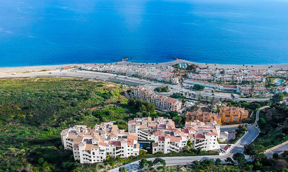 Ruime, moderne luxe appartementen in een nieuw wellness resort te koop, onbelemmerd zeezicht, Manilva, Costa del Sol 10105