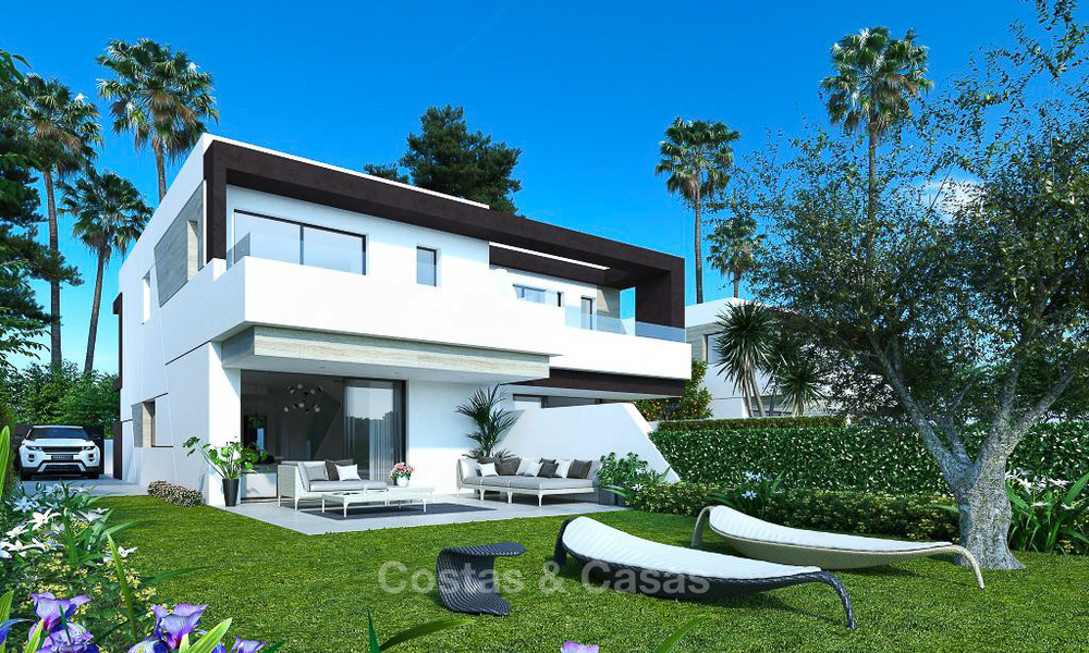 Stijlvolle nieuwe half vrijstaande luxe villa's te koop, New Golden Mile, Marbella - Estepona. Oplevering nakend. Laatste huizen! 9994
