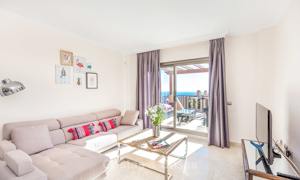 Luxe penthouse appartement met prachtige panoramische zichten op zee en bergen te koop, Benahavis, Marbella 10533