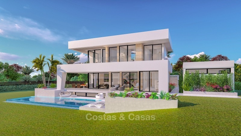 Elegante moderne nieuwbouw villa met adembenemend zeezicht te koop, Mijas, Costa del Sol 10612 