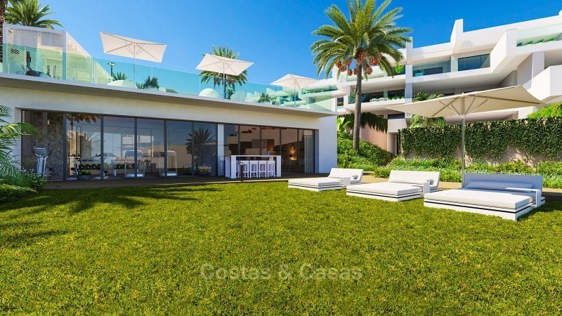 Moderne luxe appartementen met prachtig zeezicht te koop, op loopafstand van het strand - La Duquesa, Manilva, Costa del Sol 10826 