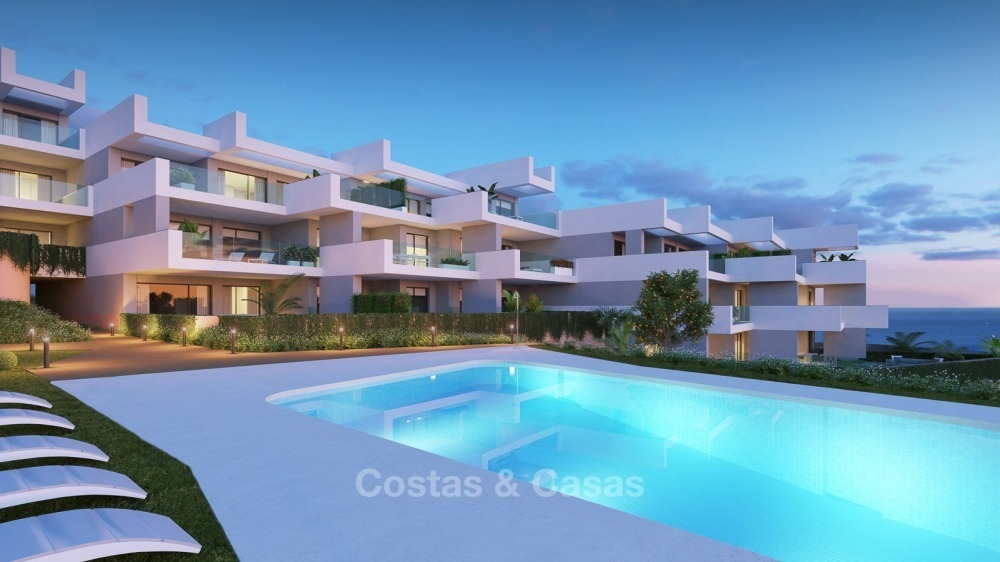 Moderne luxe appartementen met prachtig zeezicht te koop, op loopafstand van het strand - La Duquesa, Manilva, Costa del Sol 10827