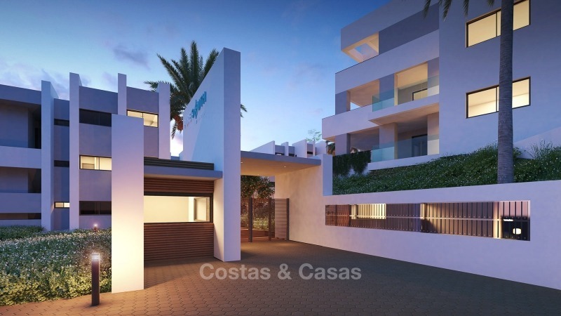 Moderne luxe appartementen met prachtig zeezicht te koop, op loopafstand van het strand - La Duquesa, Manilva, Costa del Sol 10830 