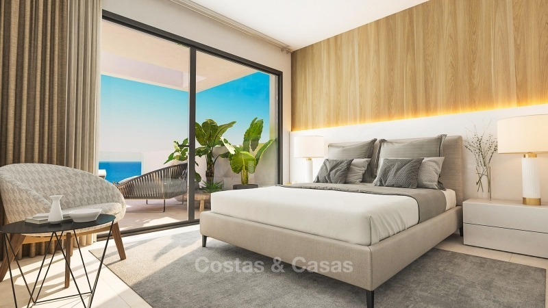 Moderne luxe appartementen met prachtig zeezicht te koop, op loopafstand van het strand - La Duquesa, Manilva, Costa del Sol 10832 