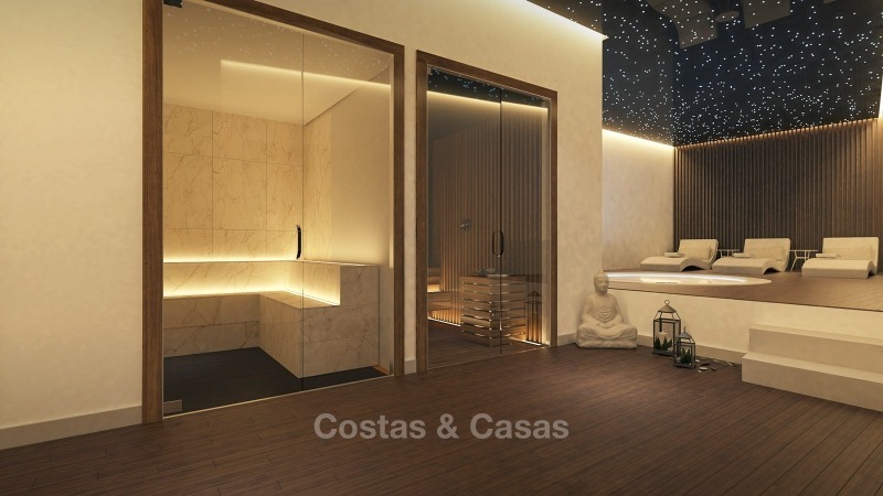 Moderne luxe appartementen met prachtig zeezicht te koop, op loopafstand van het strand - La Duquesa, Manilva, Costa del Sol 10835 