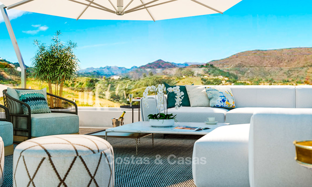 Nieuwe, exclusieve, moderne luxe villa's in een eersteklas golfresort te koop, Mijas, Costa del Sol 11002