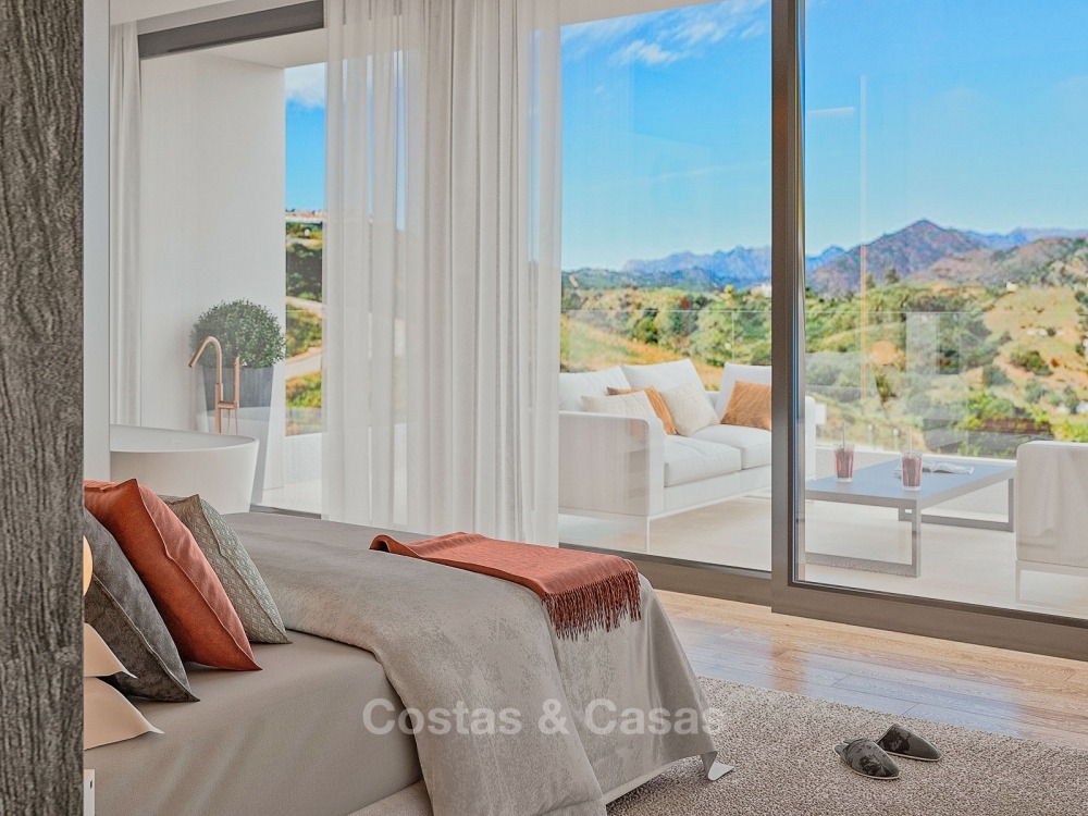 Nieuwe, exclusieve, moderne luxe villa's in een eersteklas golfresort te koop, Mijas, Costa del Sol 11008