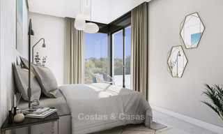Gloednieuwe moderne luxe appartementen met prachtig zeezicht koop, eerstelijns golf positie, Marbella 11614 