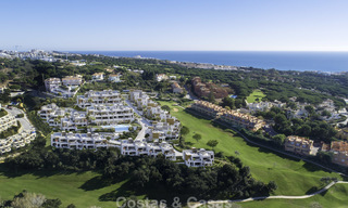 Gloednieuwe moderne luxe appartementen met prachtig zeezicht koop, eerstelijns golf positie, Marbella 11604 