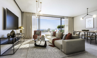 Gloednieuwe moderne luxe appartementen met prachtig zeezicht koop, eerstelijns golf positie, Marbella 11610 