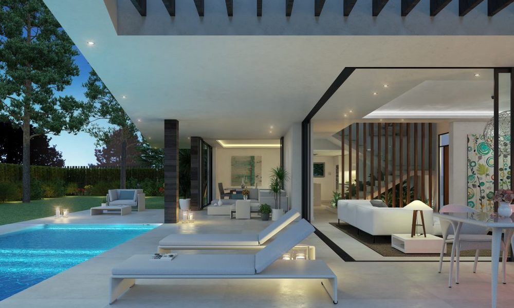 Nieuwe innovatieve luxe villa in moderne stijl te koop, strandzijde Elviria, Marbella 11690