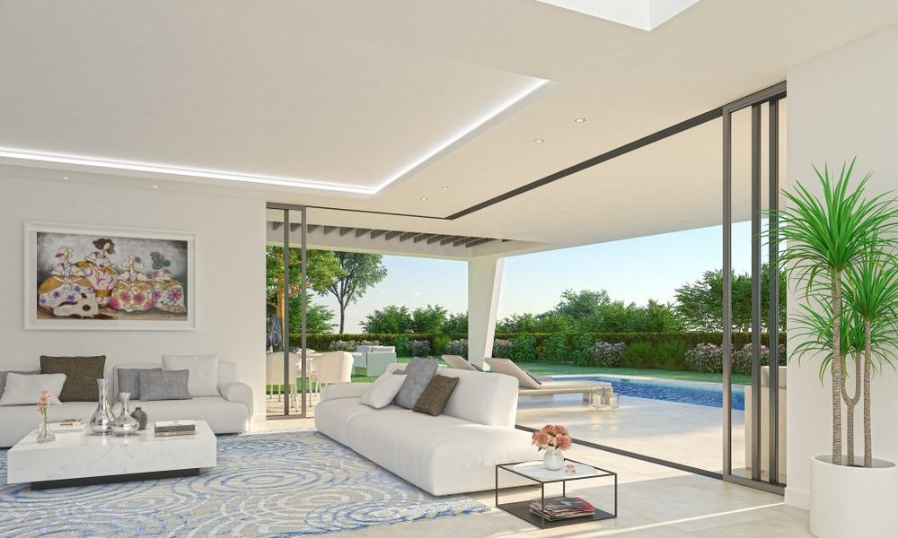 Nieuwe innovatieve luxe villa in moderne stijl te koop, strandzijde Elviria, Marbella 11695