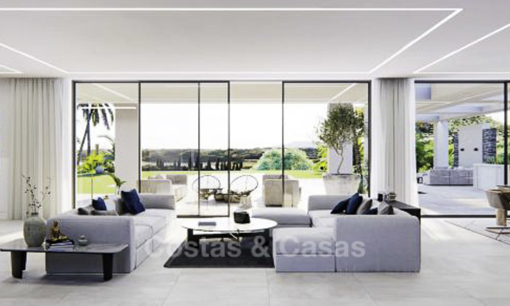 Zeer exclusieve luxe villa in een moderne eigentijdse stijl te koop, eerstelijn golf te Benahavis - Marbella 11728