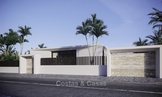 Prachtige nieuwe moderne villa's te koop dicht bij Estepona centrum, Costa del Sol 12021 