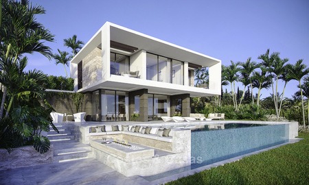 LAATSTE VILLA´S! Prachtige nieuwe moderne villa's te koop dicht bij Estepona centrum, Costa del Sol 12025