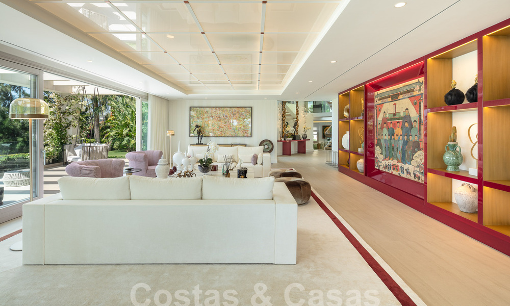 Prestigieuze luxe villa op een uitzonderlijke locatie te koop, eerstelijn golf, zeezicht en instapklaar - Nueva Andalucia, Marbella 57181