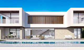 Oogstrelende hedendaagse moderne luxe villa met panoramisch golfzicht te koop, Mijas, Costa del Sol 68542 