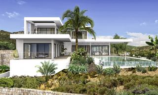 Gloednieuwe moderne luxe villa met panoramisch zeezicht te koop in Benahavis - Marbella 12526 