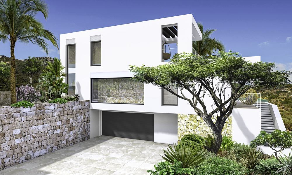 Gloednieuwe moderne luxe villa met panoramisch zeezicht te koop in Benahavis - Marbella 12528