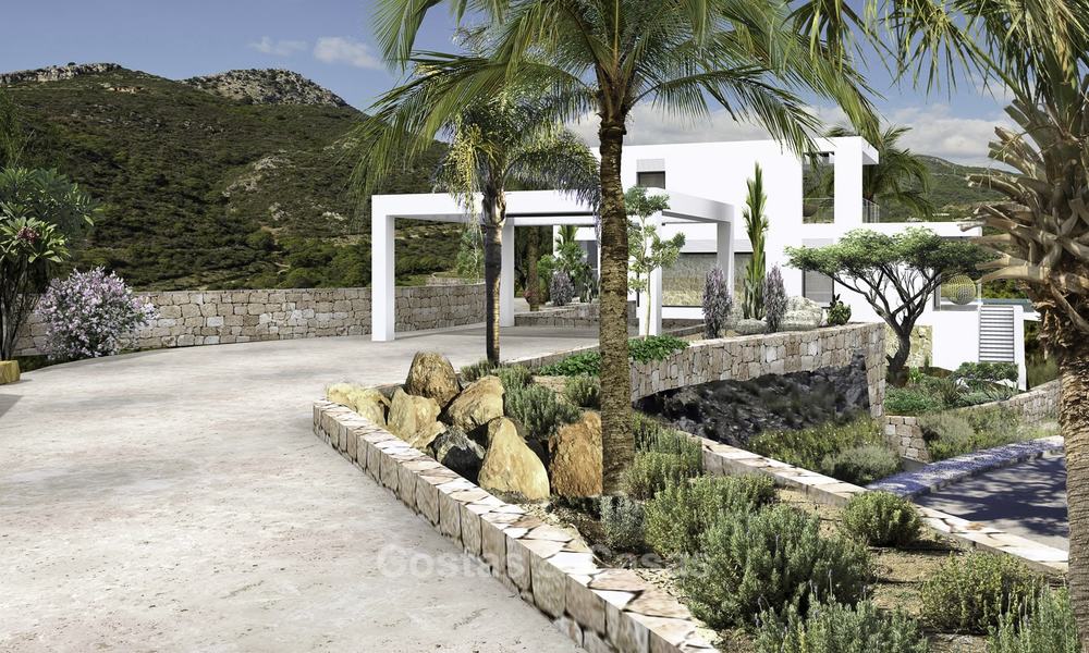 Gloednieuwe moderne luxe villa met panoramisch zeezicht te koop in Benahavis - Marbella 12529