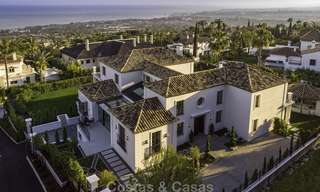 Indrukwekkende en unieke eigentijdse luxe villa met spectaculair zeezicht te koop in Sierra Blanca, Golden Mile, Marbella 12581 