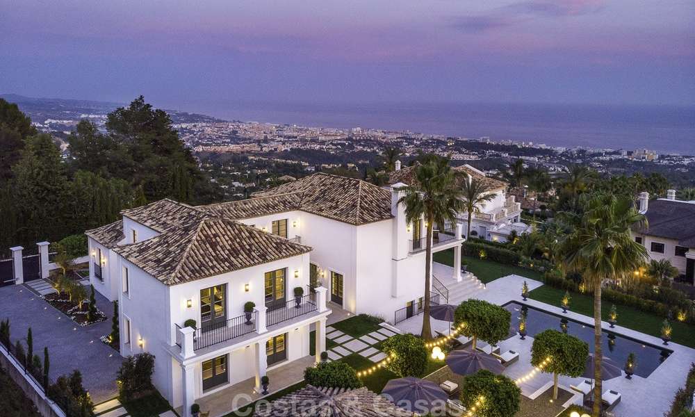 Indrukwekkende en unieke eigentijdse luxe villa met spectaculair zeezicht te koop in Sierra Blanca, Golden Mile, Marbella 12583