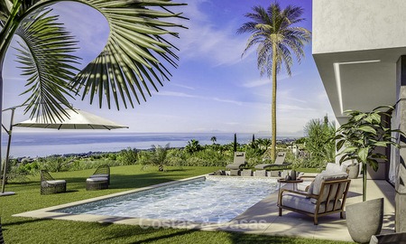 Stijlvolle nieuwe moderne luxe villa's met zeezicht te koop, Manilva, Costa del Sol 12912