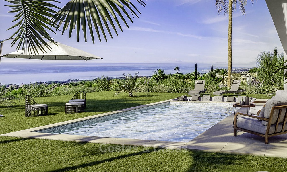 Stijlvolle nieuwe moderne luxe villa's met zeezicht te koop, Manilva, Costa del Sol 12911