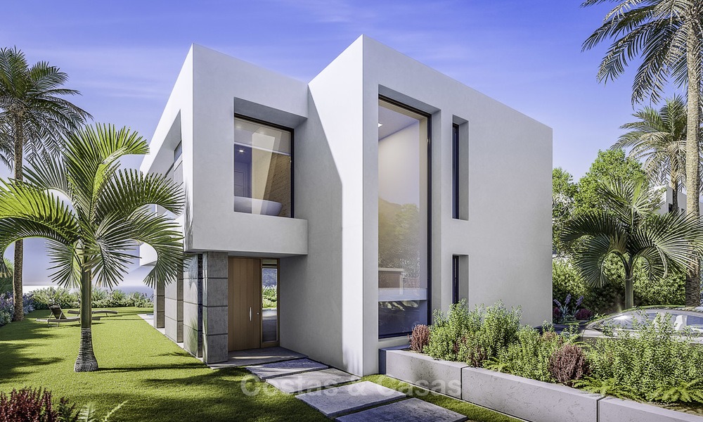 Stijlvolle nieuwe moderne luxe villa's met zeezicht te koop, Manilva, Costa del Sol 12913