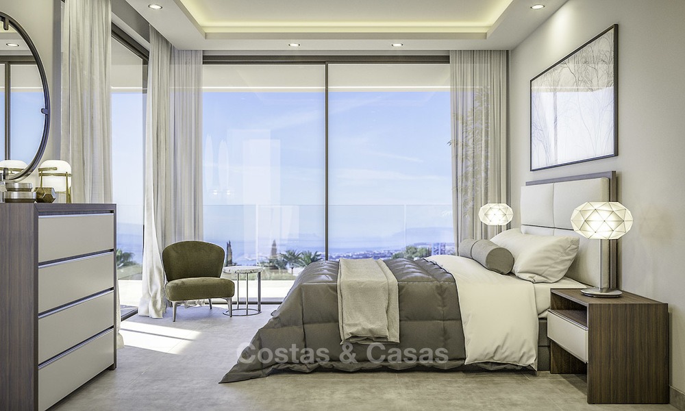 Stijlvolle nieuwe moderne luxe villa's met zeezicht te koop, Manilva, Costa del Sol 12919