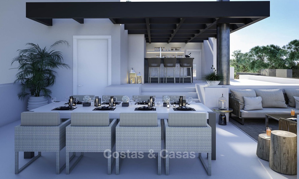 Nieuwe moderne vrijstaande luxe villa's te koop op de New Golden Mile, tussen Marbella en Estepona 13519