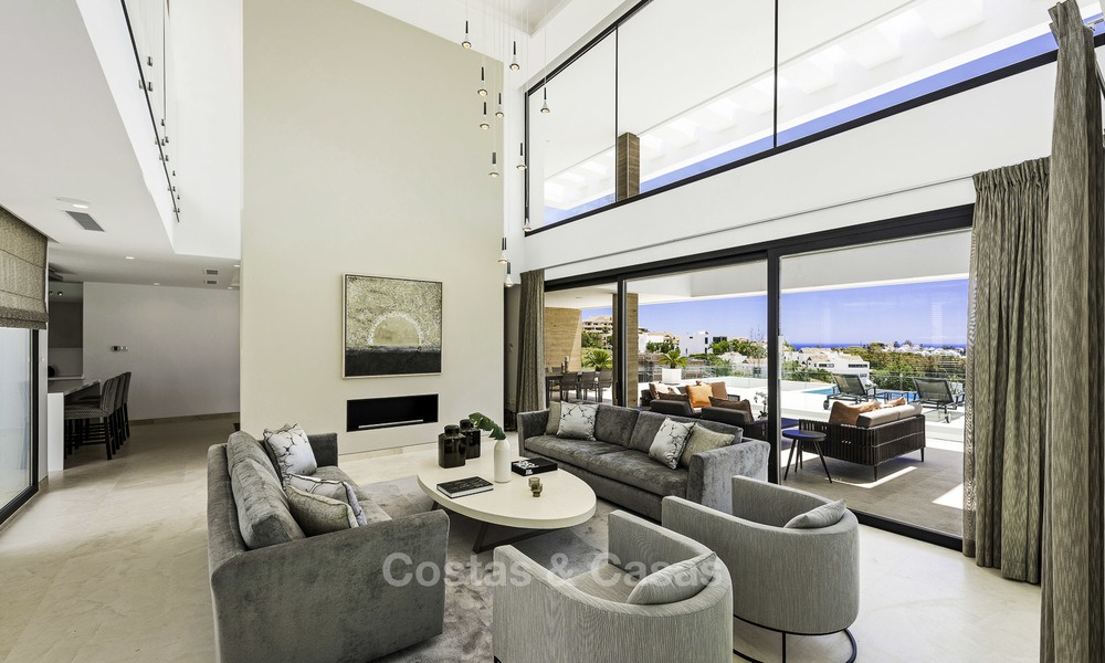 Gloednieuwe moderne designer villa met prachtig zeezicht te koop, instapklaar, Benahavis - Marbella 13678