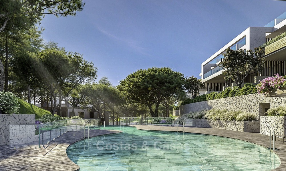Nieuwe moderne luxe appartementen en penthouses te koop met zeezicht te Cabopino, Oost-Marbella 14306
