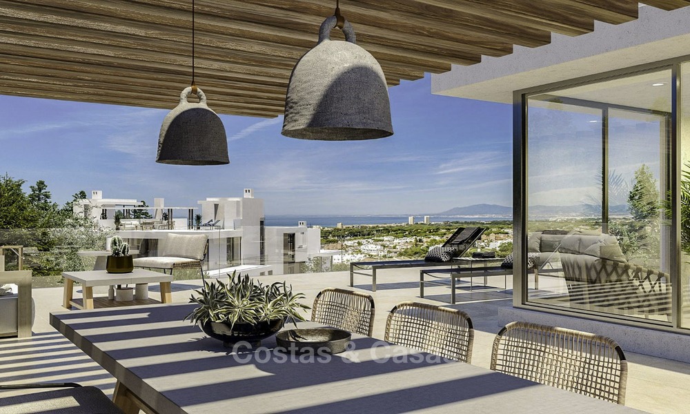 Nieuwe moderne luxe appartementen en penthouses te koop met zeezicht te Cabopino, Oost-Marbella 14310
