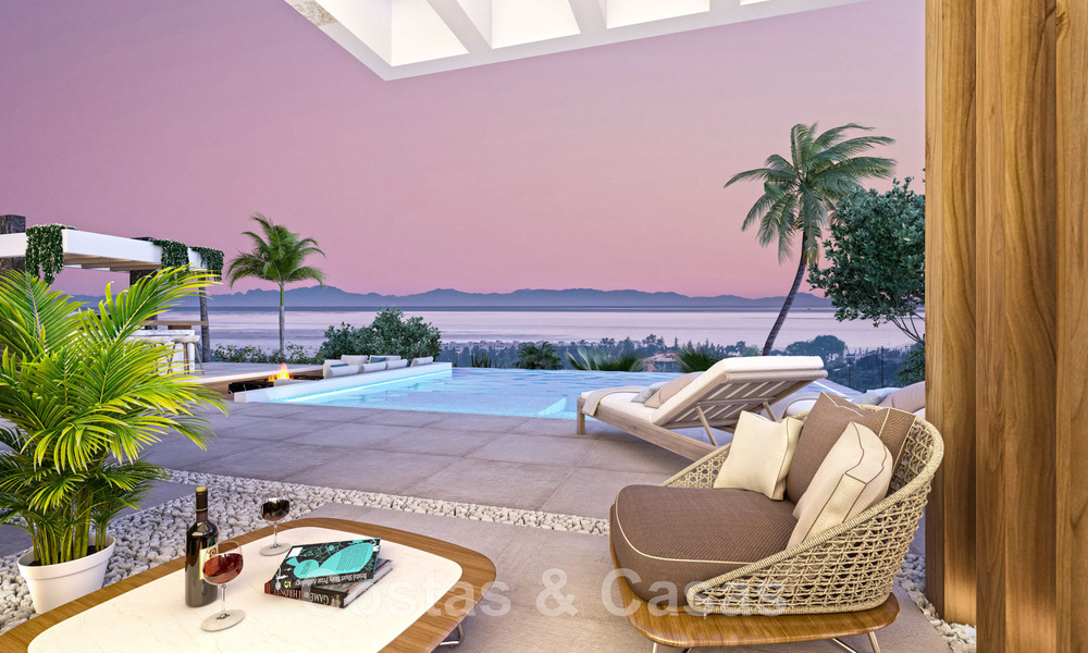 Gloednieuwe moderne eigentijdse luxe villa's te koop, direct aan de golfbaan op de New Golden Mile, tussen Marbella en Estepona 46154