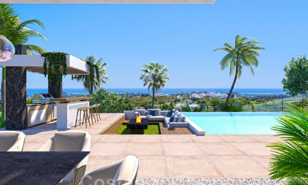 Gloednieuwe moderne eigentijdse luxe villa's te koop, direct aan de golfbaan op de New Golden Mile, tussen Marbella en Estepona 46156