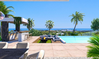 Gloednieuwe moderne eigentijdse luxe villa's te koop, direct aan de golfbaan op de New Golden Mile, tussen Marbella en Estepona 46156 
