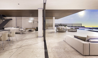 Nieuwe modern-hedendaagse luxe villa met panoramisch zeezicht te koop, in een exclusief golf resort in Marbella - Benahavis 14863 