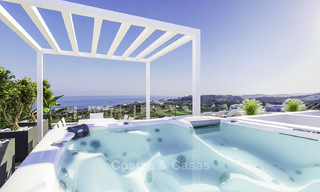 Elegante nieuwe eigentijdse appartementen en penthouses met adembenemend zeezicht te koop in Estepona 14990 