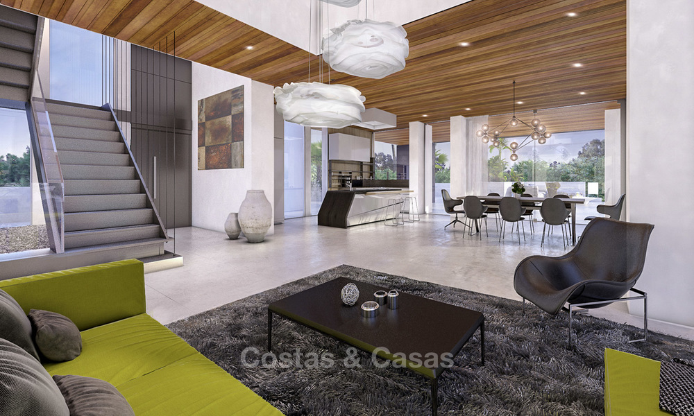 Nieuwe, moderne luxe villa in hedendaagse stijl te koop, in een golf urbanisatie tussen Marbella en Estepona 15278