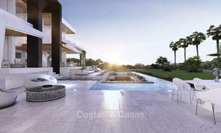 Nieuwe, moderne luxe villa in hedendaagse stijl te koop, in een golf urbanisatie tussen Marbella en Estepona 15284 