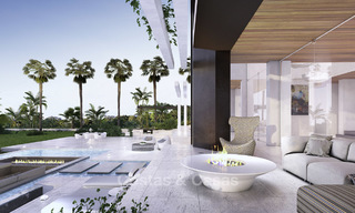 Nieuwe, moderne luxe villa in hedendaagse stijl te koop, in een golf urbanisatie tussen Marbella en Estepona 15285 