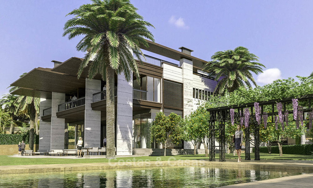 Nieuwe supergrote moderne luxe villa's te koop, op loopafstand van Puerto Banus op de Golden Mile in Marbella 15309
