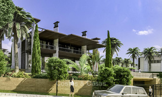 Nieuwe supergrote moderne luxe villa's te koop, op loopafstand van Puerto Banus op de Golden Mile in Marbella 15314 