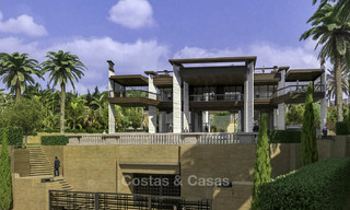 Nieuwe supergrote moderne luxe villa's te koop, op loopafstand van Puerto Banus op de Golden Mile in Marbella 15315 