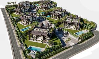 Nieuwe supergrote moderne luxe villa's te koop, op loopafstand van Puerto Banus op de Golden Mile in Marbella 29467 