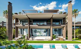 Nieuwe supergrote moderne luxe villa's te koop, op loopafstand van Puerto Banus op de Golden Mile in Marbella 29469 