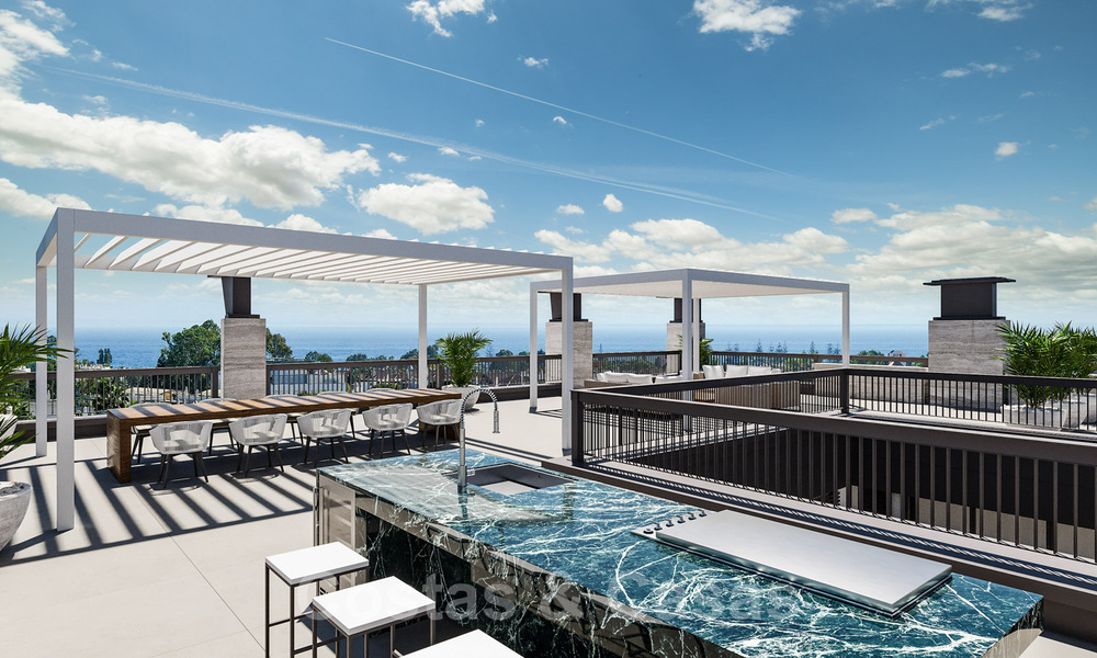 Nieuwe supergrote moderne luxe villa's te koop, op loopafstand van Puerto Banus op de Golden Mile in Marbella 29474
